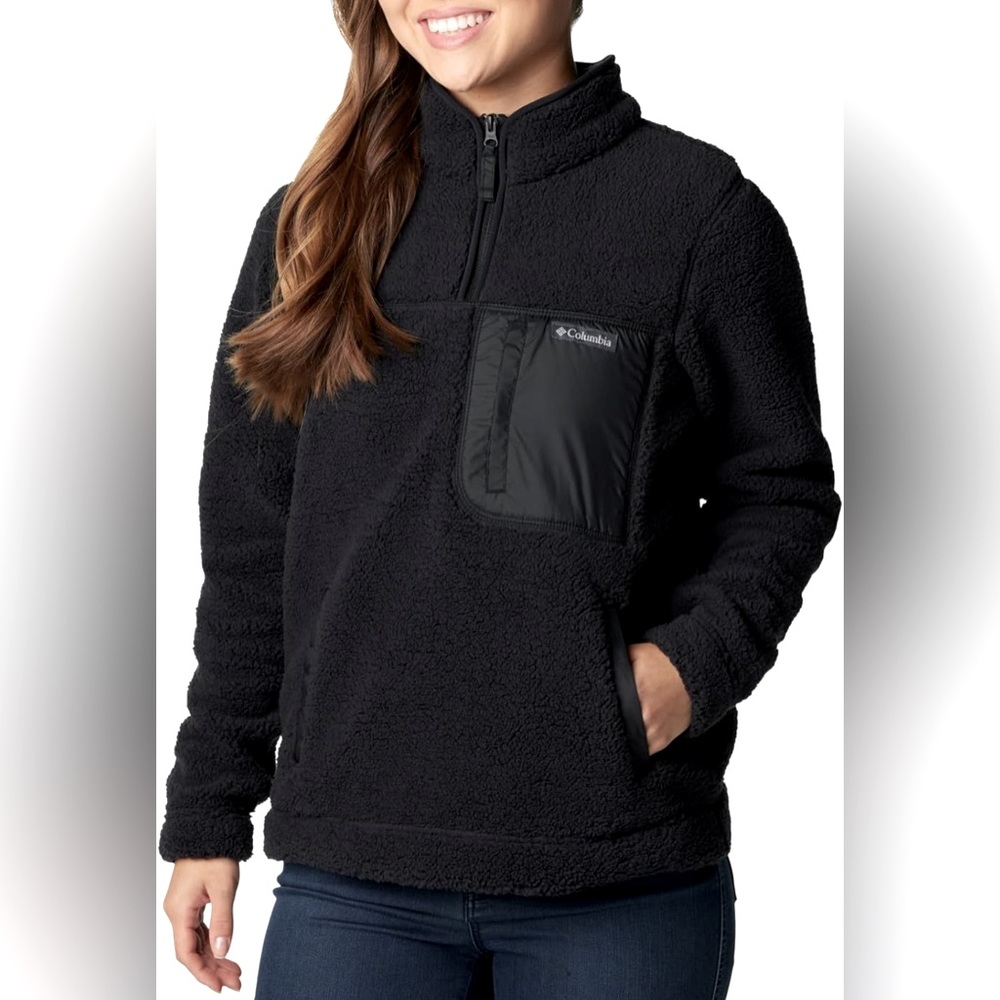 Columbia Black Fleece Pullover NWT